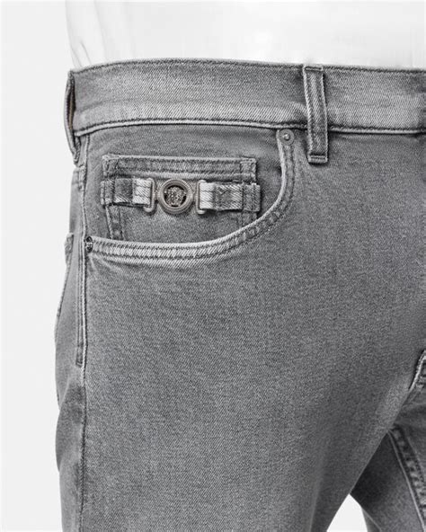 versace slim fit|Men's Luxury & Designer Jeans .